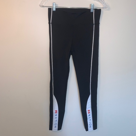 P.E Nation Direct Drive Leggings Black White M - Picture 4 of 12